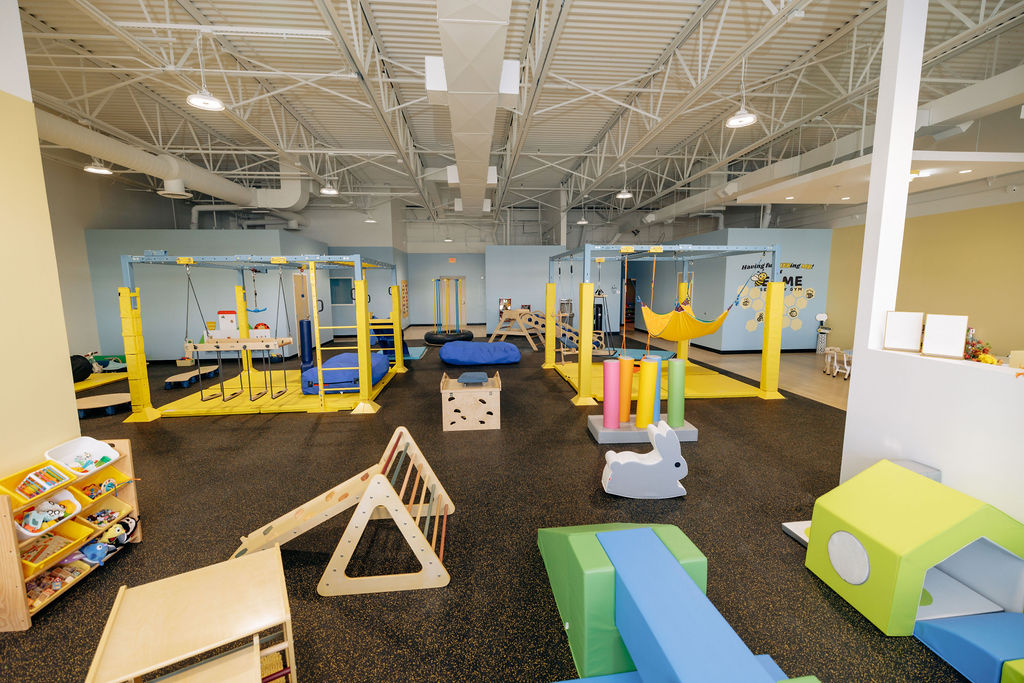 Large open gym floor at Bee Me Sensory Gym
